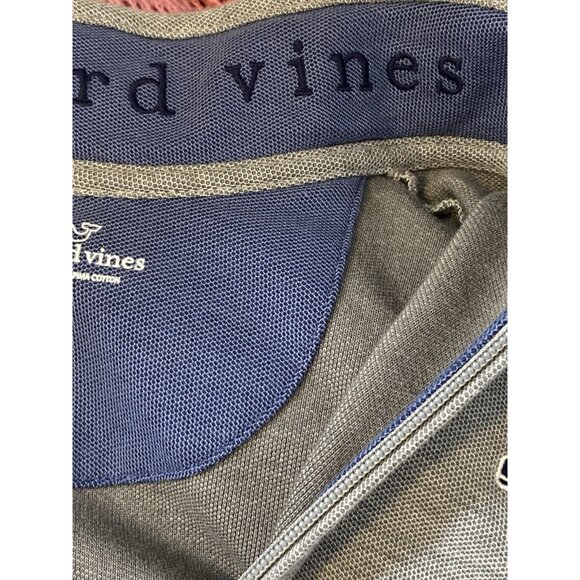 Vineyard Vines 1/4 Zip Pullover Boys Sz L(16) Gray Pima Cotton Mock Neck L/S - Picture 14 of 15